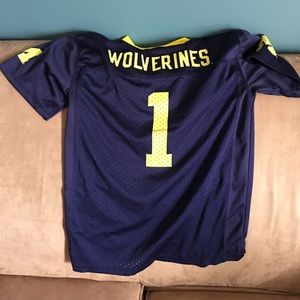 Size large Michigan jersey (boys)